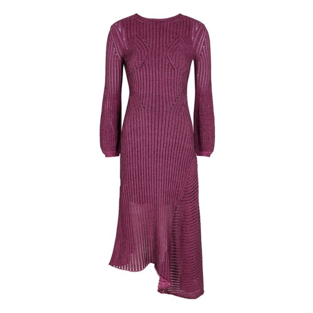 ChloÃ© Plum Knitted Midi Dress