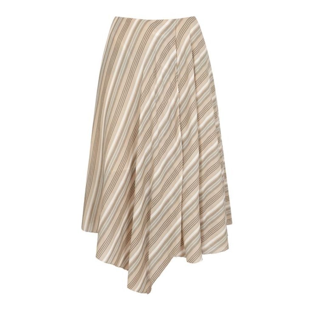 Acne Studios Striped Cotton Voile Skirt