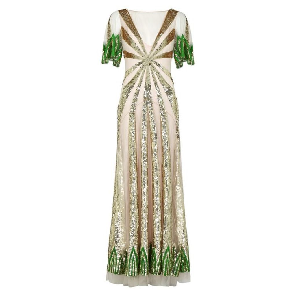 Temperley Sycamore Sequinned Tulle Gown