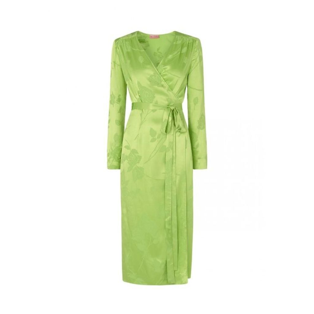 Kitri Effie Lime Wrap Dress