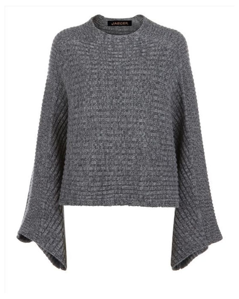 Wool Cashmere Cape Sweater