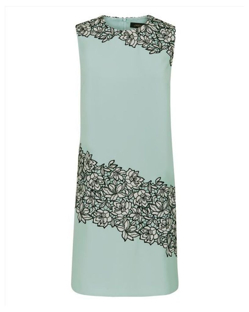 Lace Panel A-Line Dress