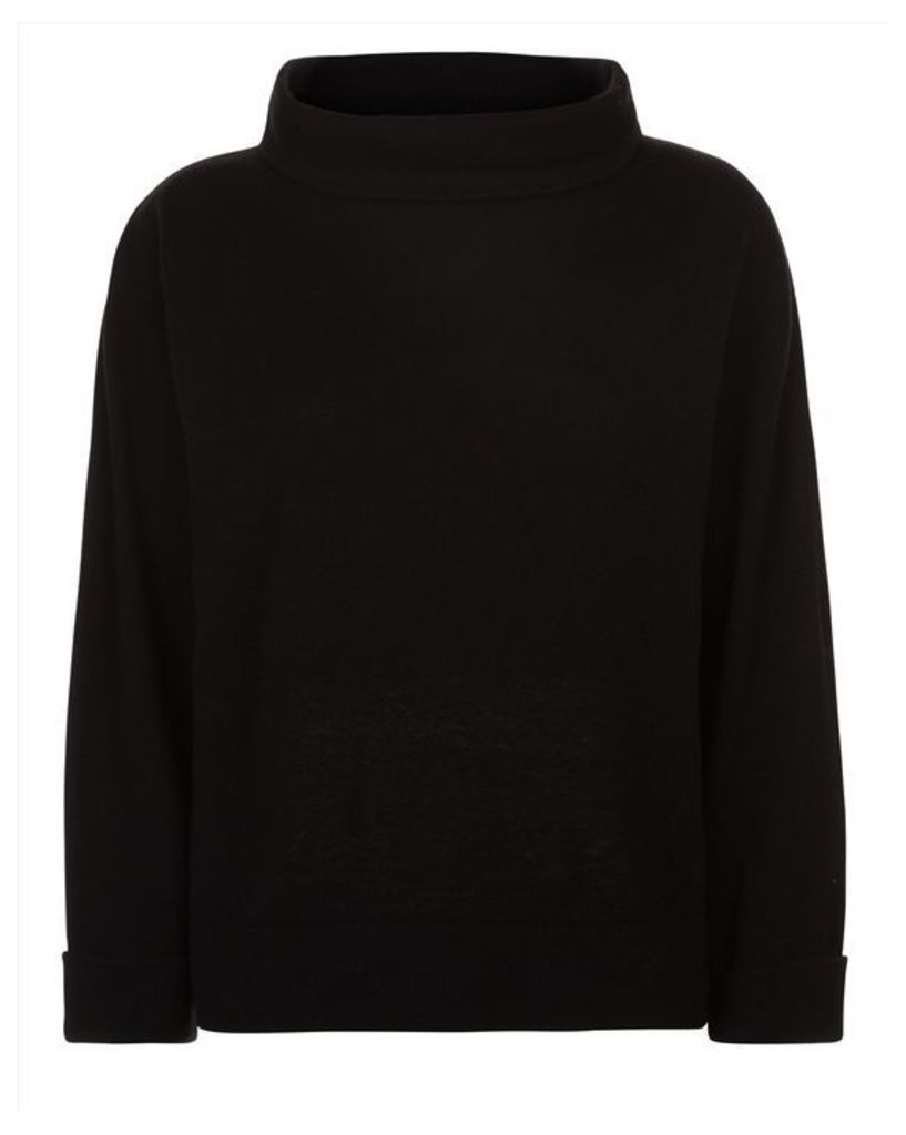 Wool Cashmere Funnel Sweater