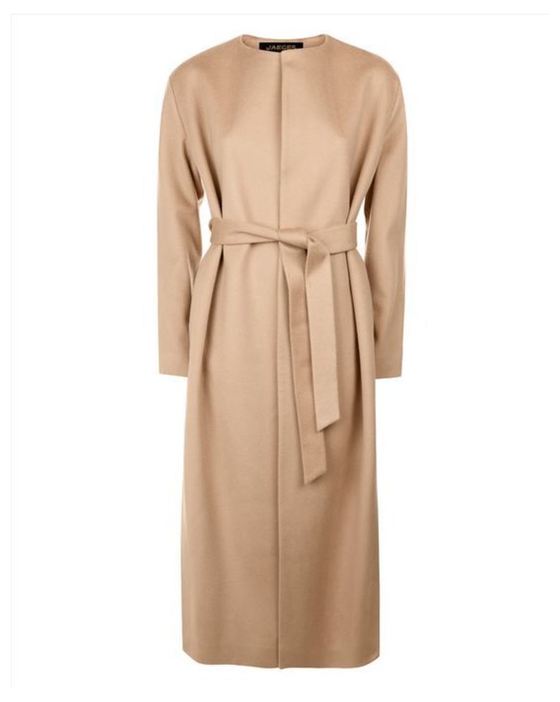 Wool Cashmere Belted Coat