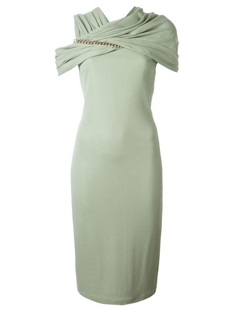 Givenchy asymmetric wrap dress, Women's, Size: 40, Green