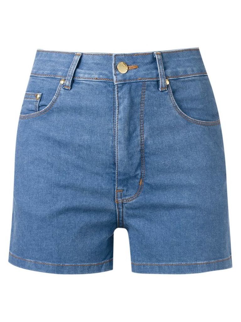 AmapÃ´ high waist denim shorts, Women's, Size: 38, Blue