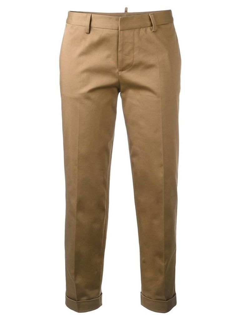 Dsquared2 slim capri trousers, Women's, Size: 42, Brown