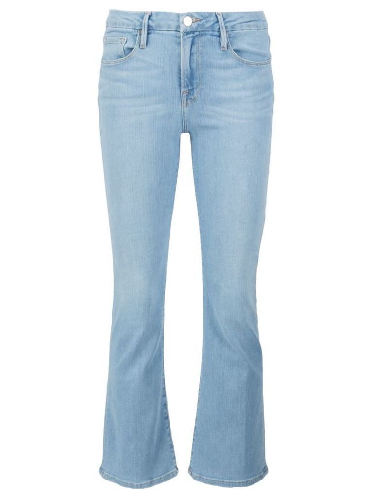 Frame Denim 'Le Crop Mini Boot' jeans, Women's, Size: 27, Blue