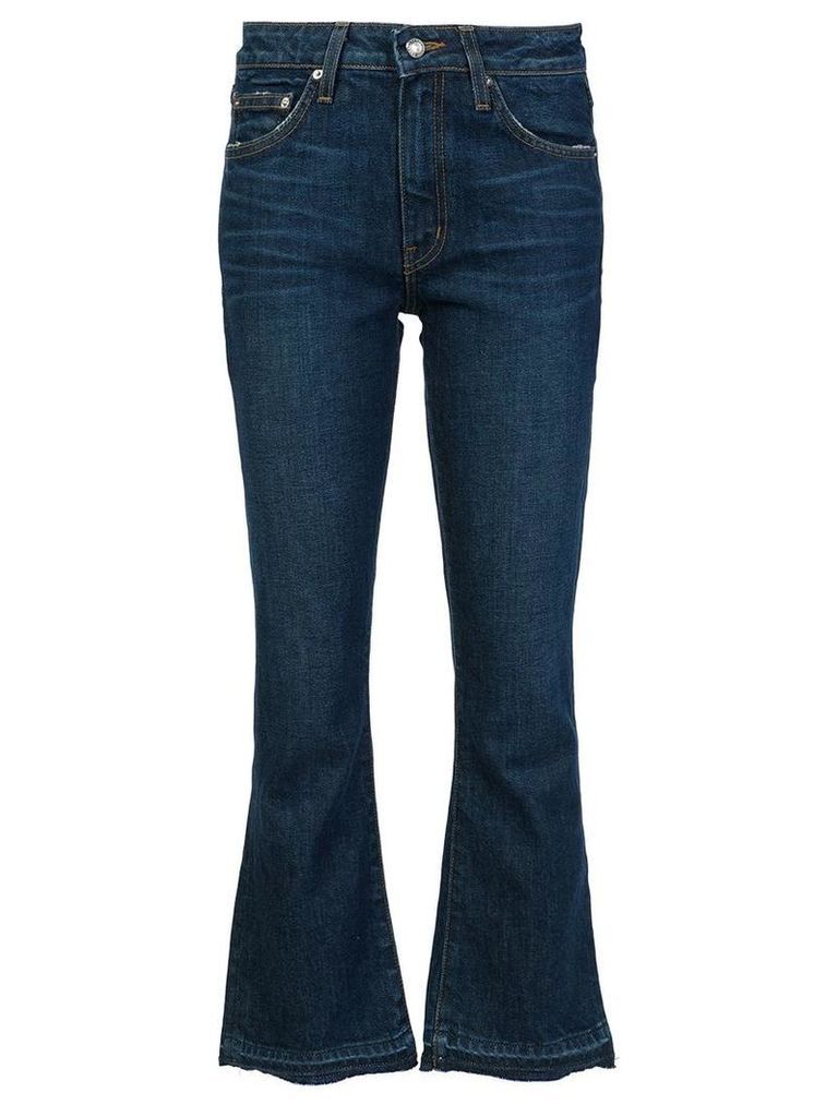 Derek Lam 10 Crosby flared cropped jeans, Women's, Size: 28, Blue
