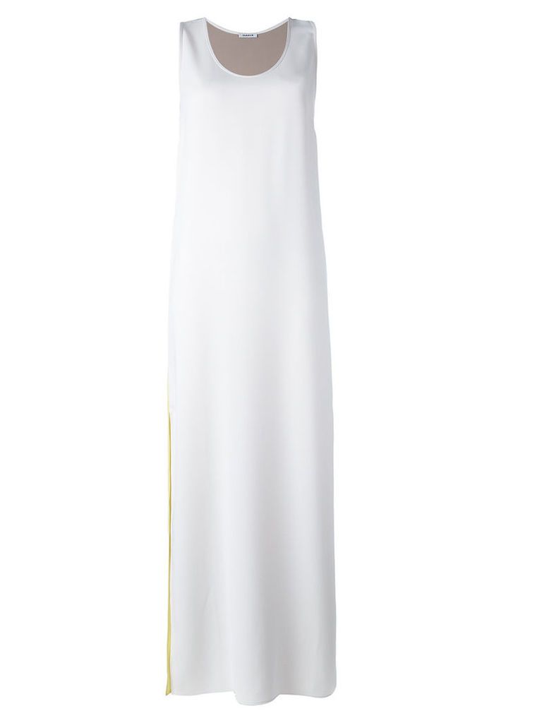 P.A.R.O.S.H. colour block long dress, Women's, Size: Medium, Nude/Neutrals