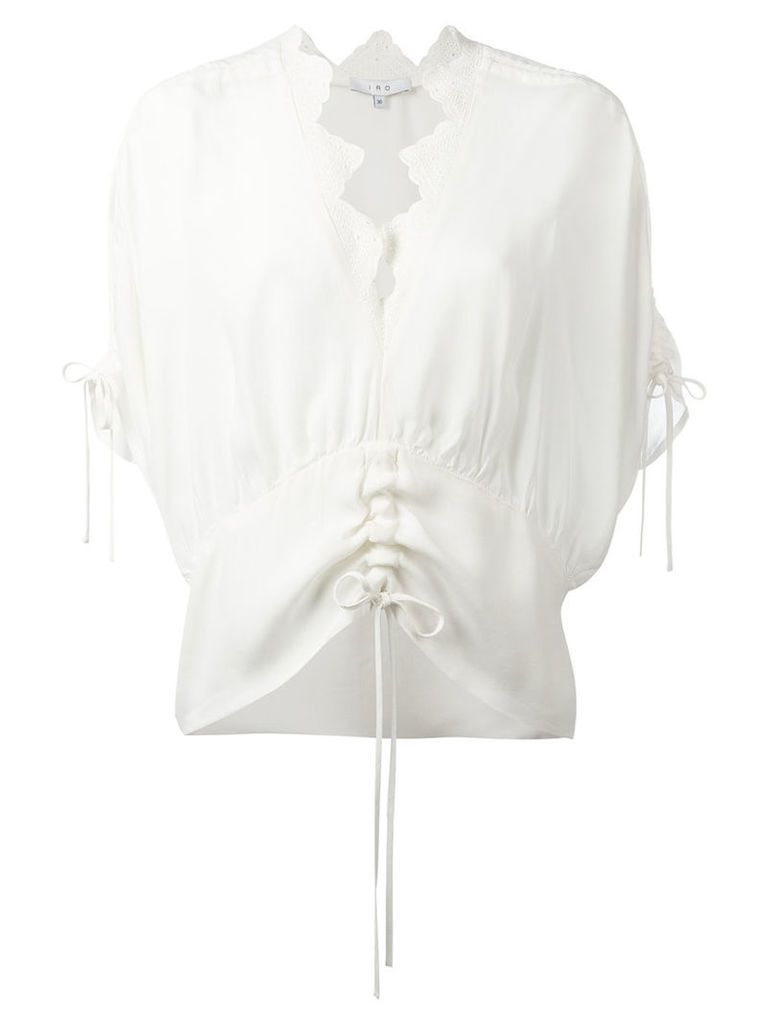 Iro lace trim blouse, Women's, Size: 38, White