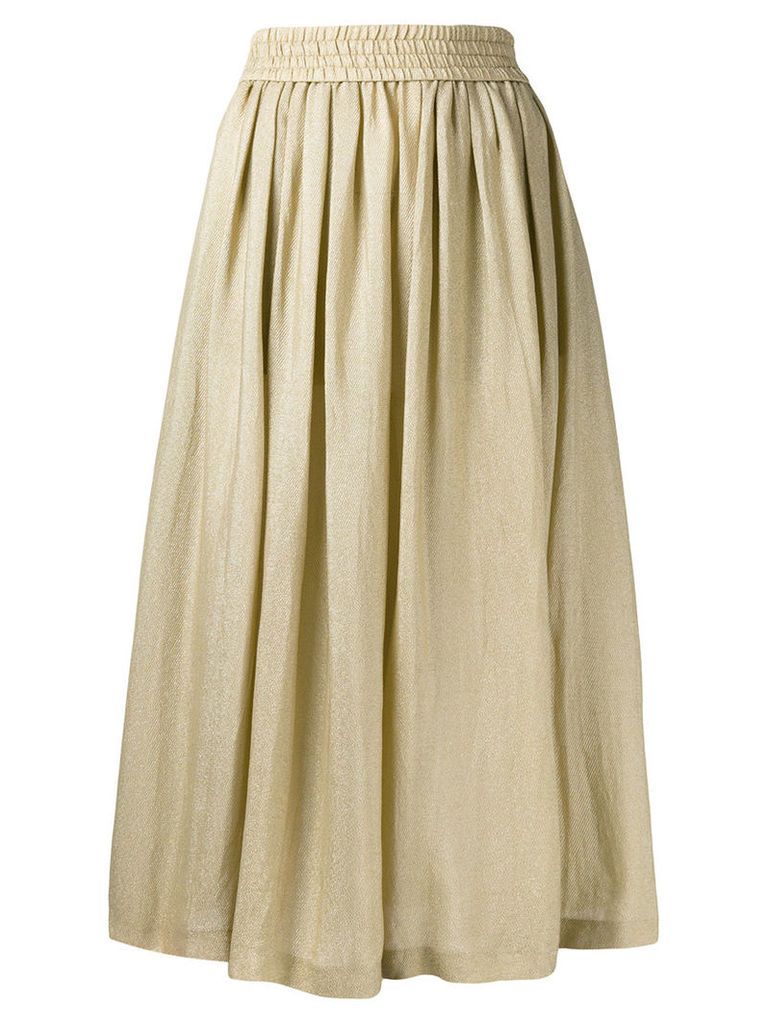 Etro metallic (Grey) full midi skirt, Women's, Size: 42