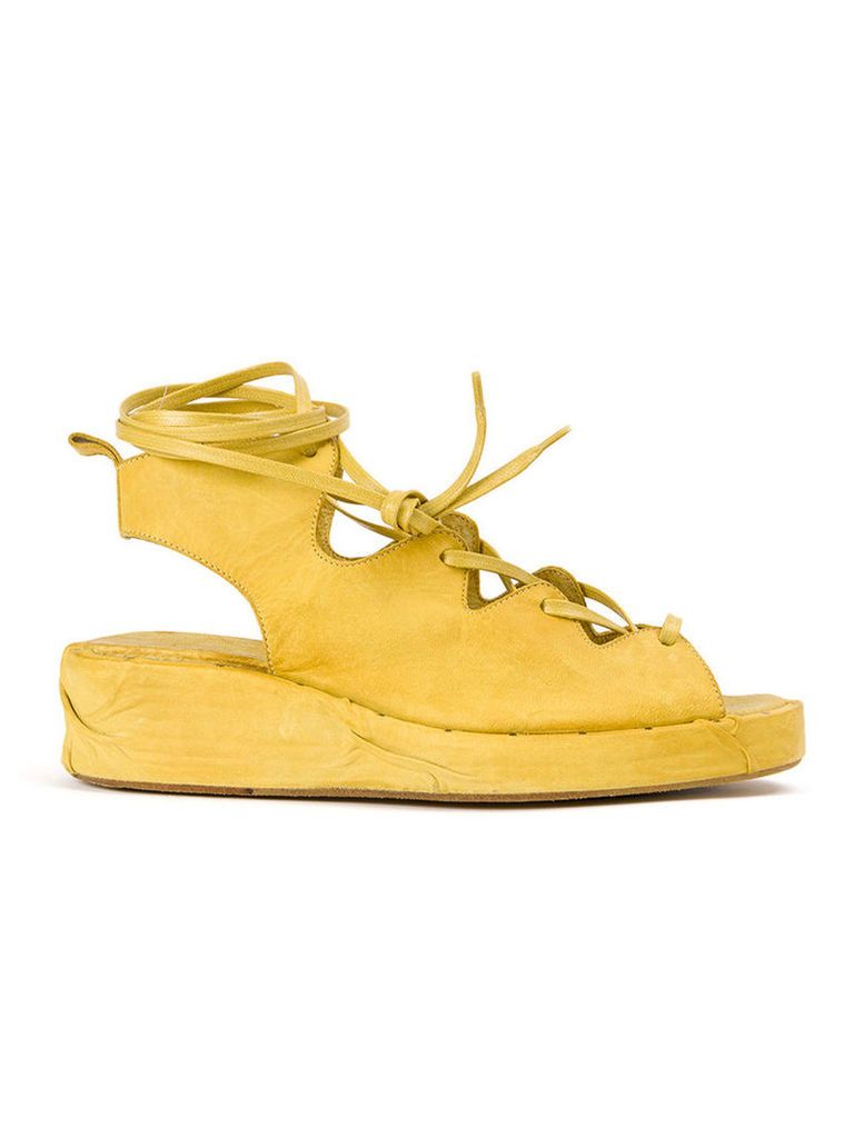 Masnada lace up sandals, Women's, Size: 38, Yellow/Orange