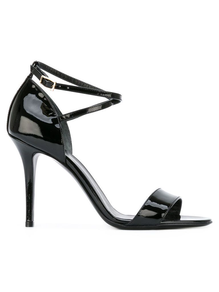 Armani Collezioni ankle strap sandals, Women's, Size: 37.5, Black