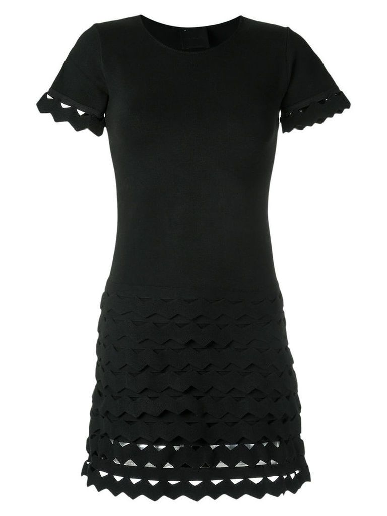 Andrea Bogosian - panelled dress - women - Cotton/Viscose - P, Women's, Black