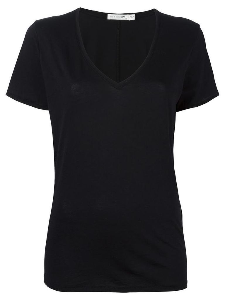 Rag & Bone /Jean - classic v-neck T-shirt - women - Cotton - XS, Black