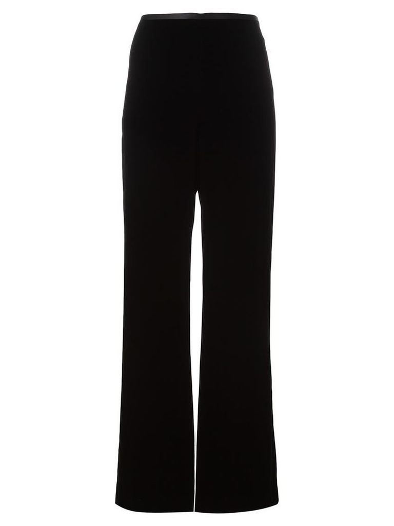 Armani Collezioni - straight leg trousers - women - Polyester/Spandex/Elastane/Cupro/Viscose - 40, Black