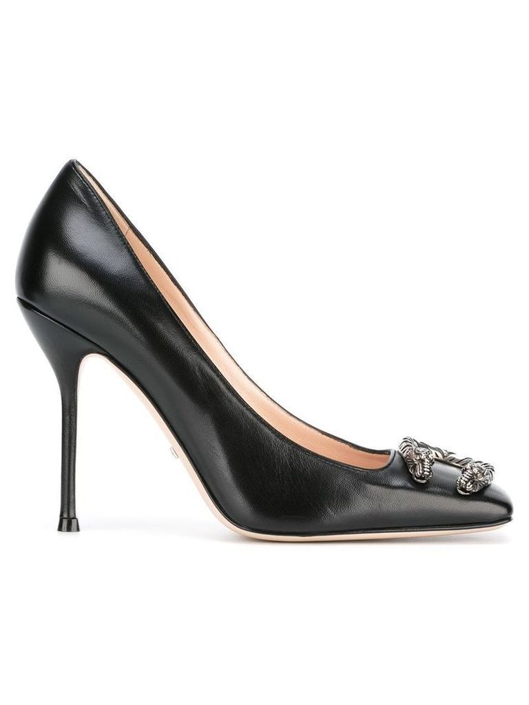 Gucci - Malaga pumps - women - Leather/Metal (Other) - 39, Black