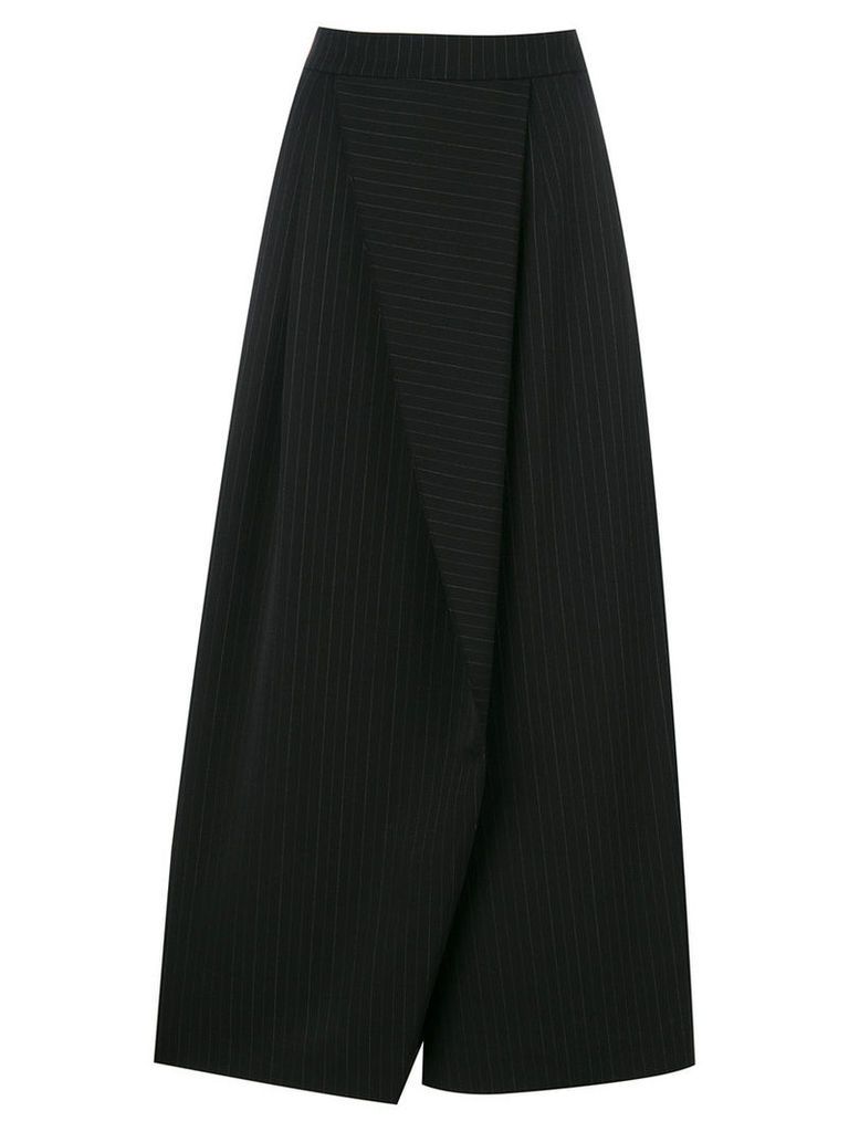 Antonio Marras - wide leg asymmetric panel pants - women - Polyester/Spandex/Elastane/Virgin Wool - 40, Black
