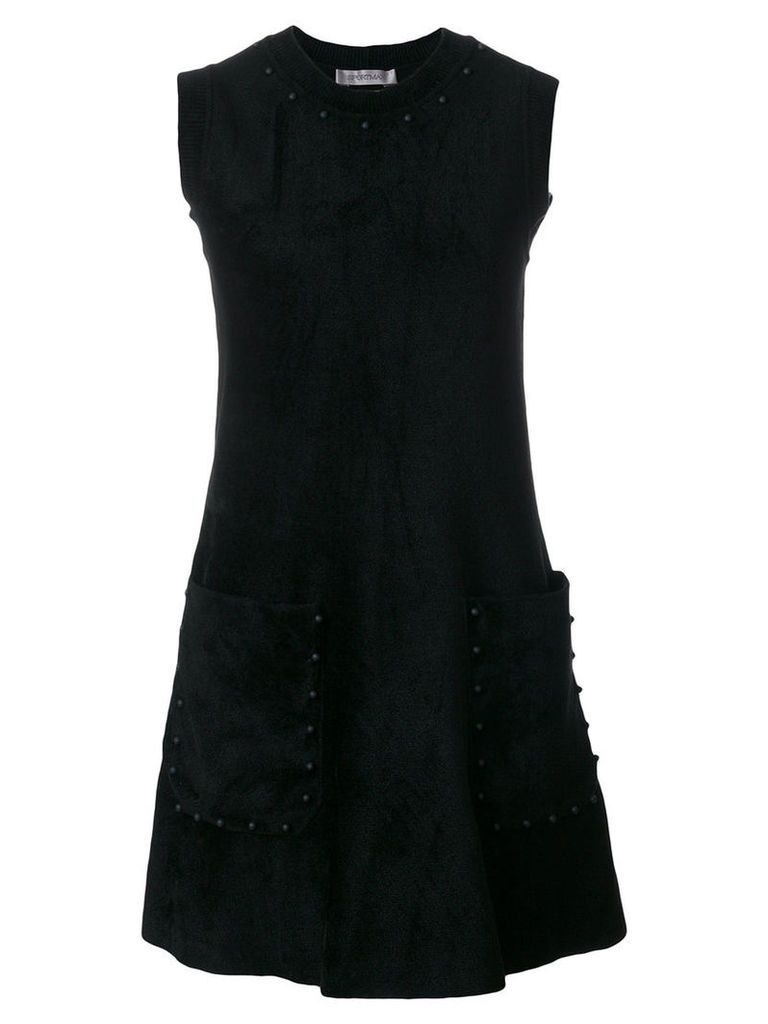 Sportmax - sleeveless dress - women - Polyamide/Polyester/Viscose - S, Black