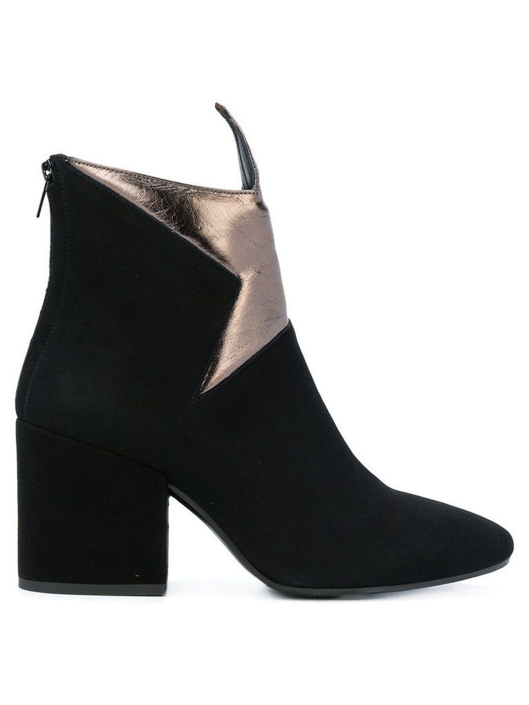 Marc Ellis - contrast star boots - women - Calf Leather/Leather/Calf Suede/rubber - 40, Black