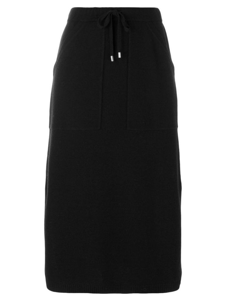 Joseph - drawstring mid-length skirt - women - Nylon/Wool - S, Black