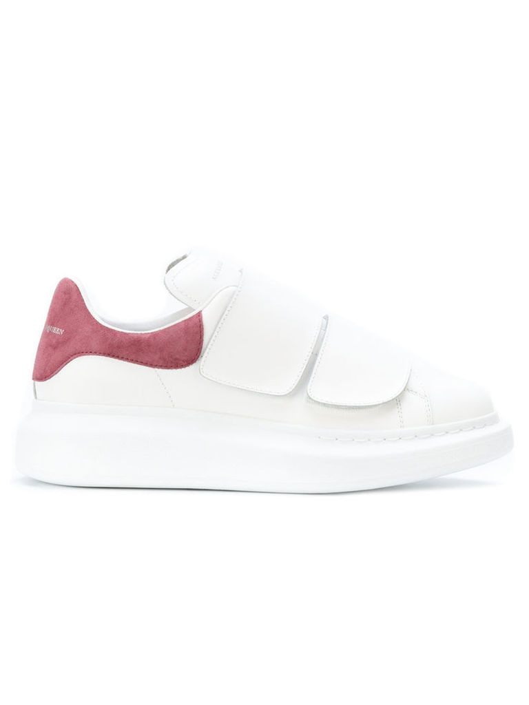 Alexander McQueen - extended sole sneakers - women - Calf Leather/Leather/Calf Suede/rubber - 40, White