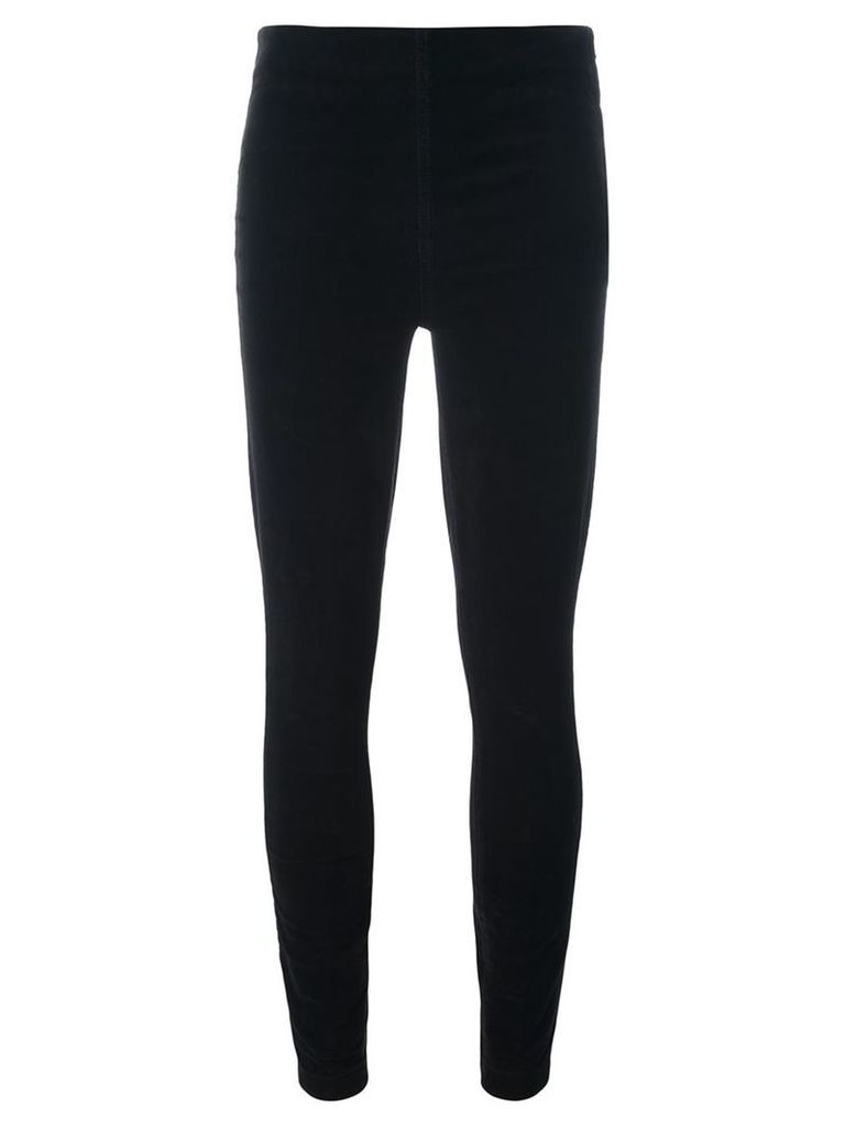 Tory Burch - corduroy leggings - women - Cotton/Polyester/Spandex/Elastane - 29, Black