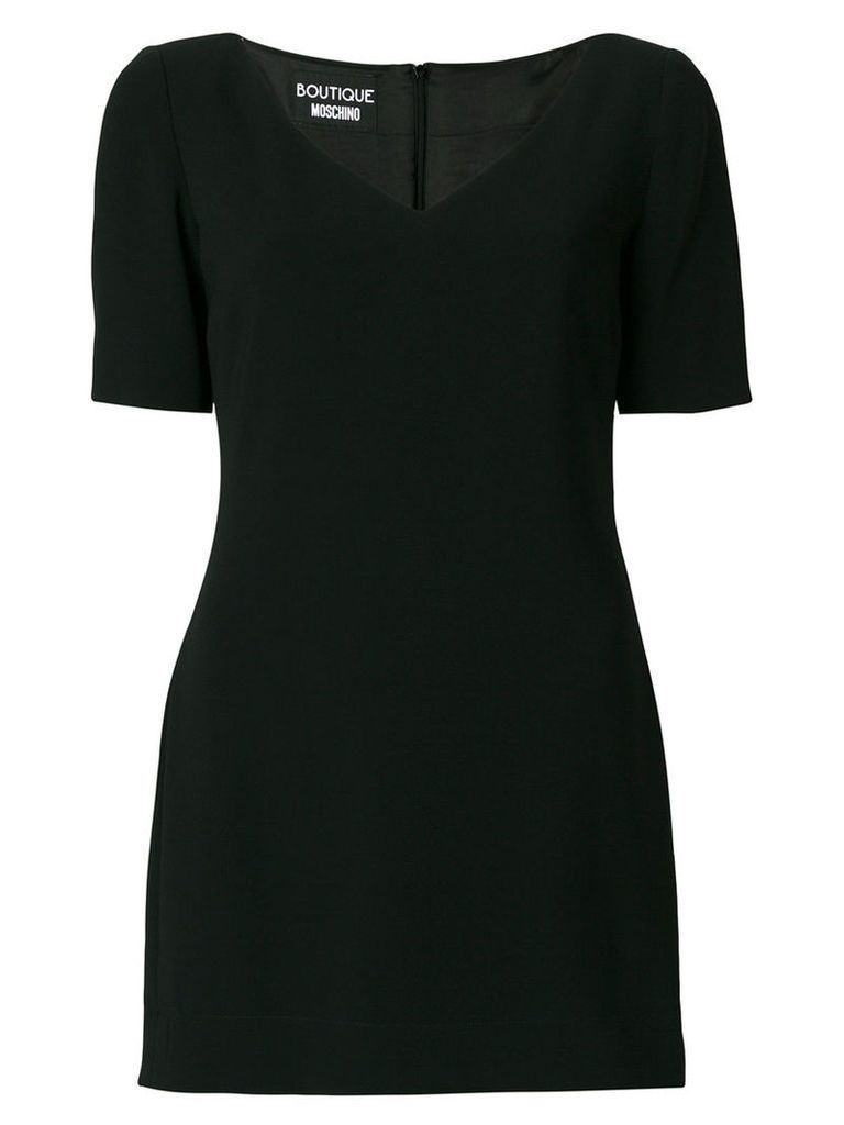 Boutique Moschino - panel hem T-shirt dress - women - Triacetate/Polyester/Silk/Acetate - 44, Black
