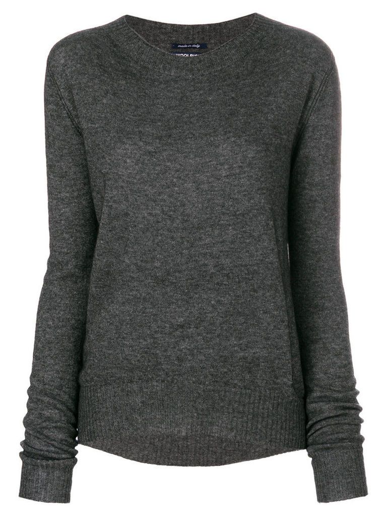 Woolrich - oversized sweater - women - Cashmere/Viscose/Wool/Polyamide - M, Grey
