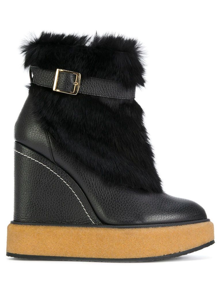 Paloma BarcelÃ³ wedge ankle boots - Black