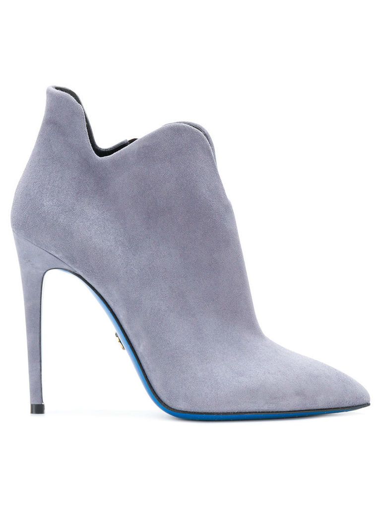 Loriblu pointed toe ankle boots - Grey