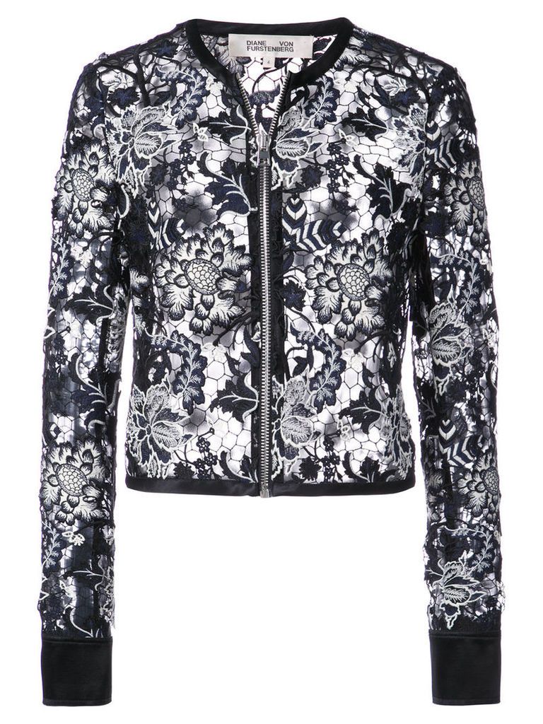 Dvf Diane Von Furstenberg sheer lace jacket - Black