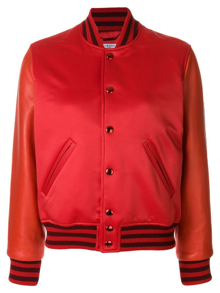 Givenchy fitted bomber jacket - Red