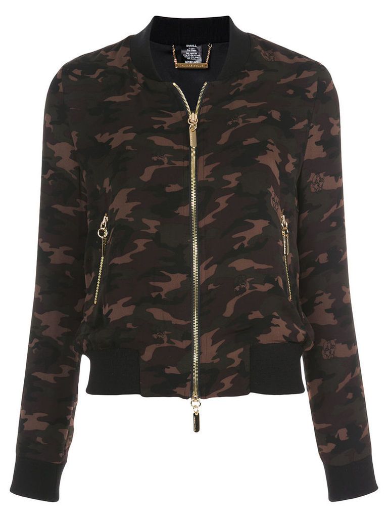 Thomas Wylde camouflage bomber jacket - Green