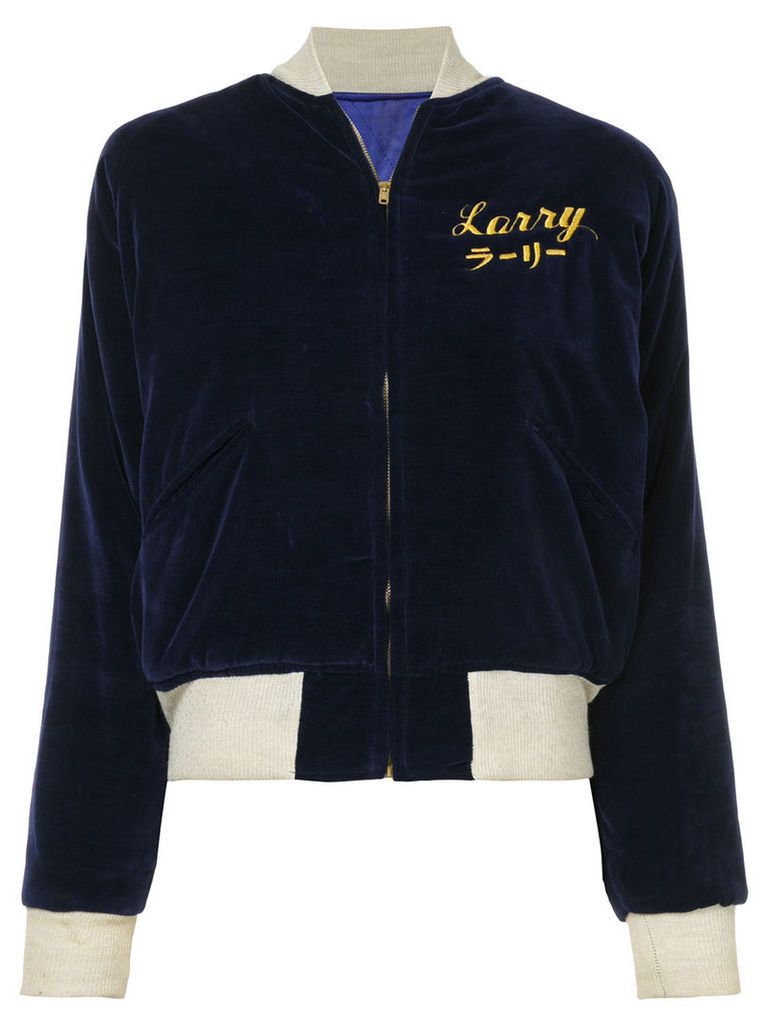 Fake Alpha Vintage 1950s U.S. Navy Souvenir jacket - Blue
