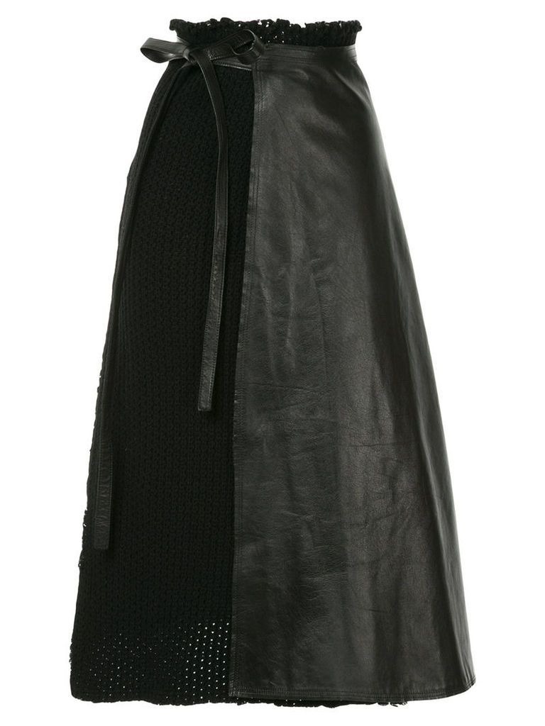 Comme Des Garçons Pre-Owned wrapped A-line skirt - Black