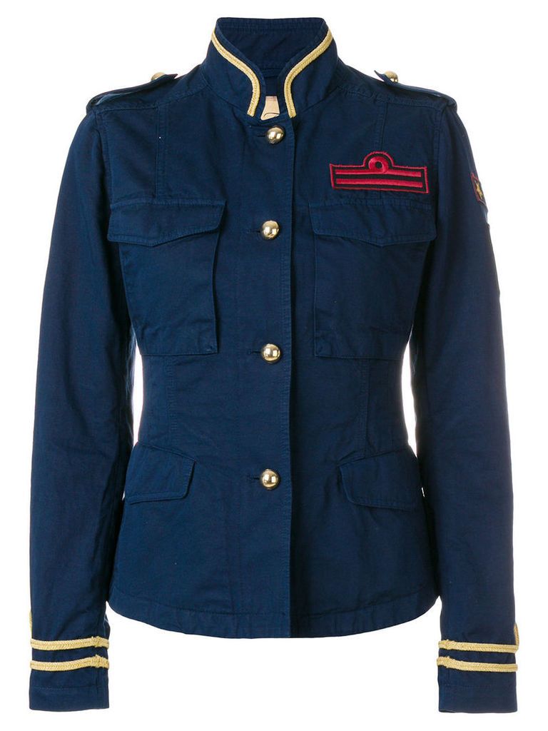 Fay military patch jacket - Blue
