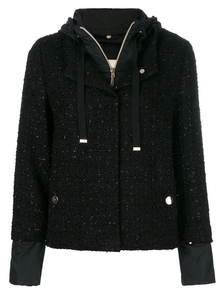 Herno layered woven jacket - Black