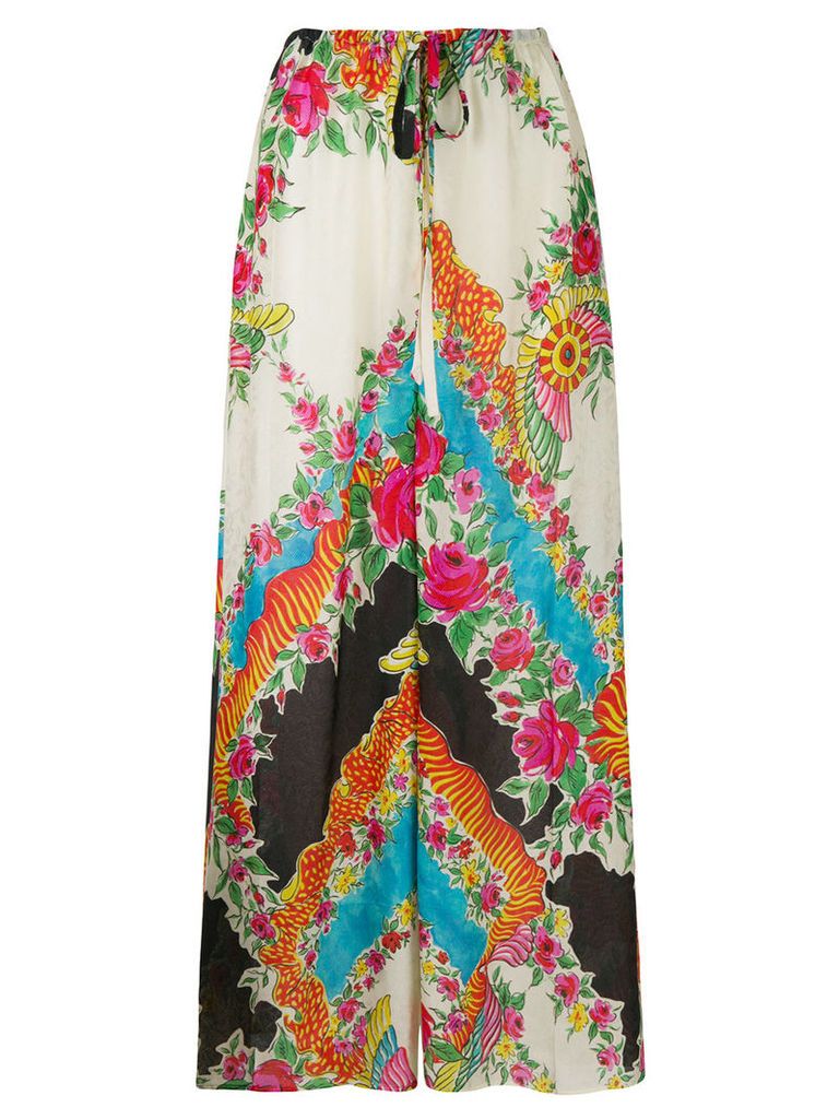 Gucci patterned palazzo trousers - Multicolour