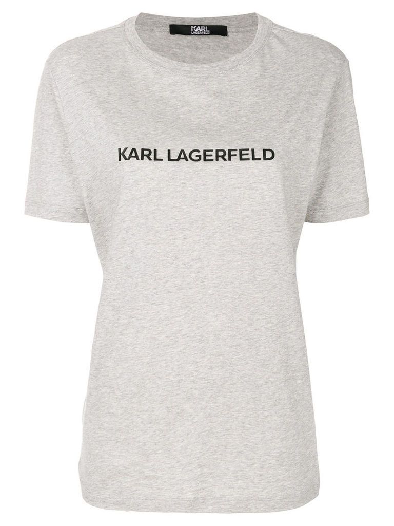 Karl Lagerfeld printed relaxed fit T-shirt - Grey
