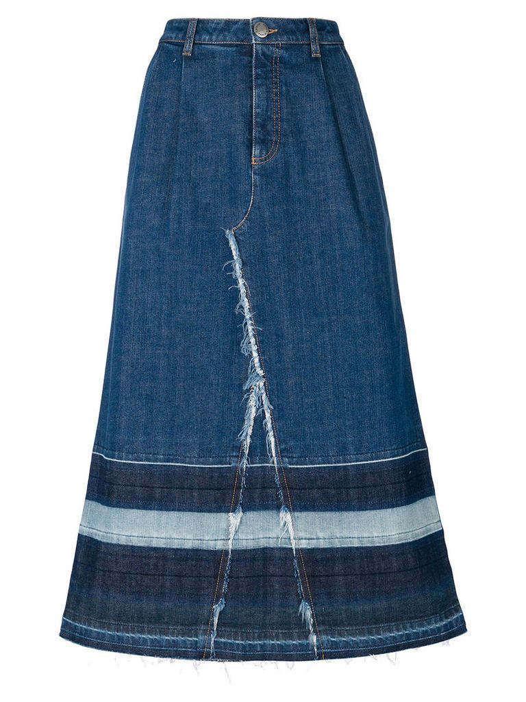 Calvin Klein Jeans denim pinafore mini dress - Blue
