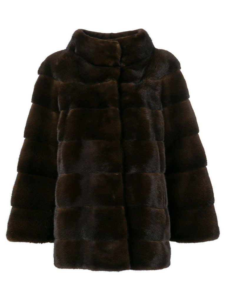 Liska padded fur jacket - Brown