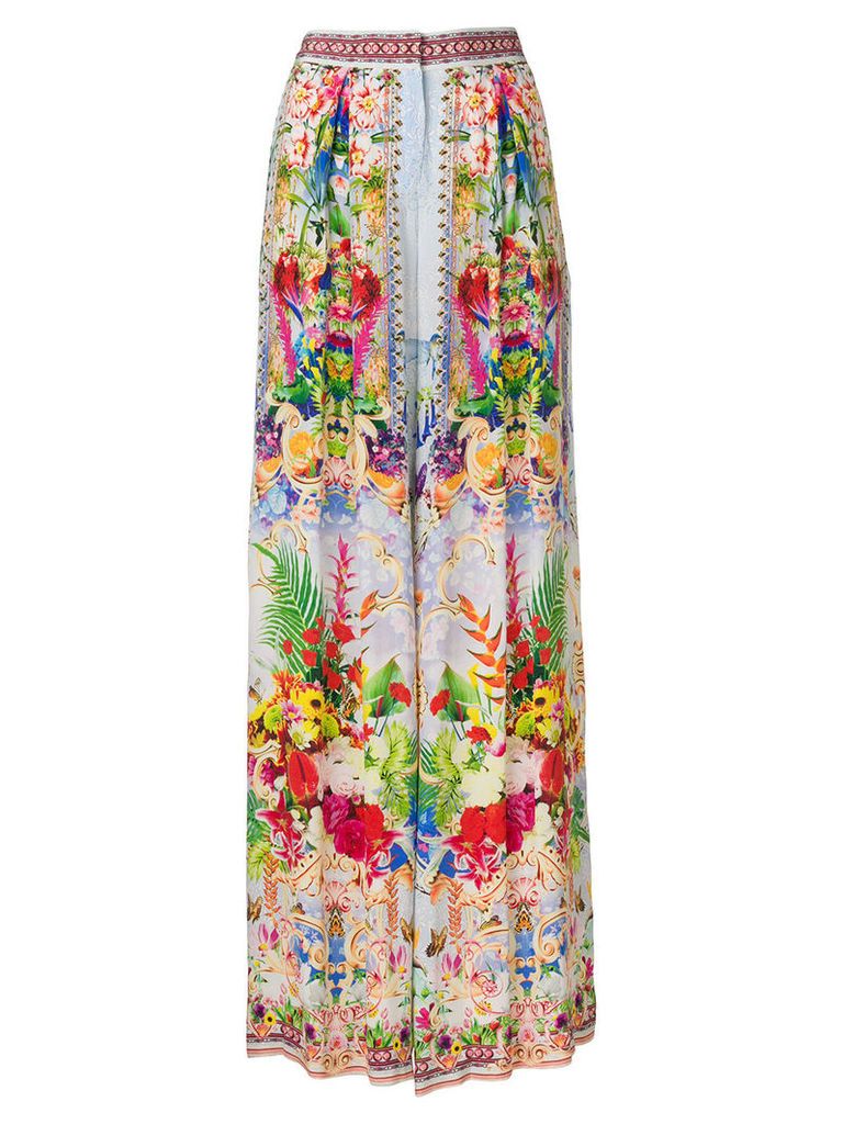 Camilla floral print palazzo pants - Multicolour