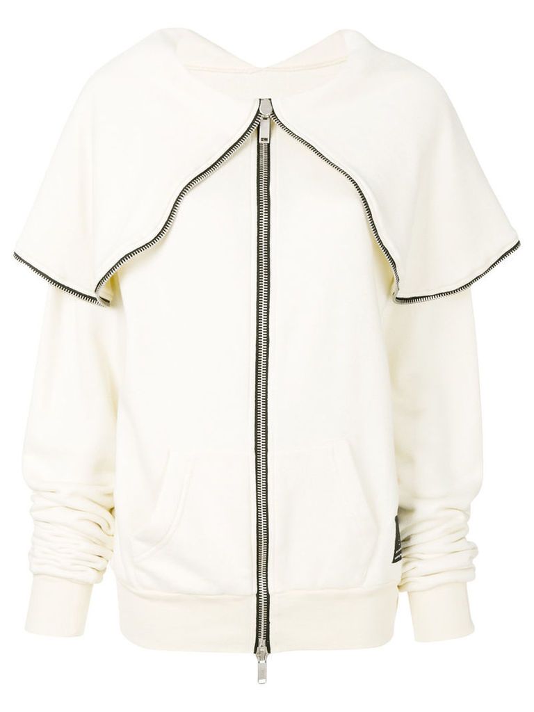 Unravel Project zip detail jacket - White