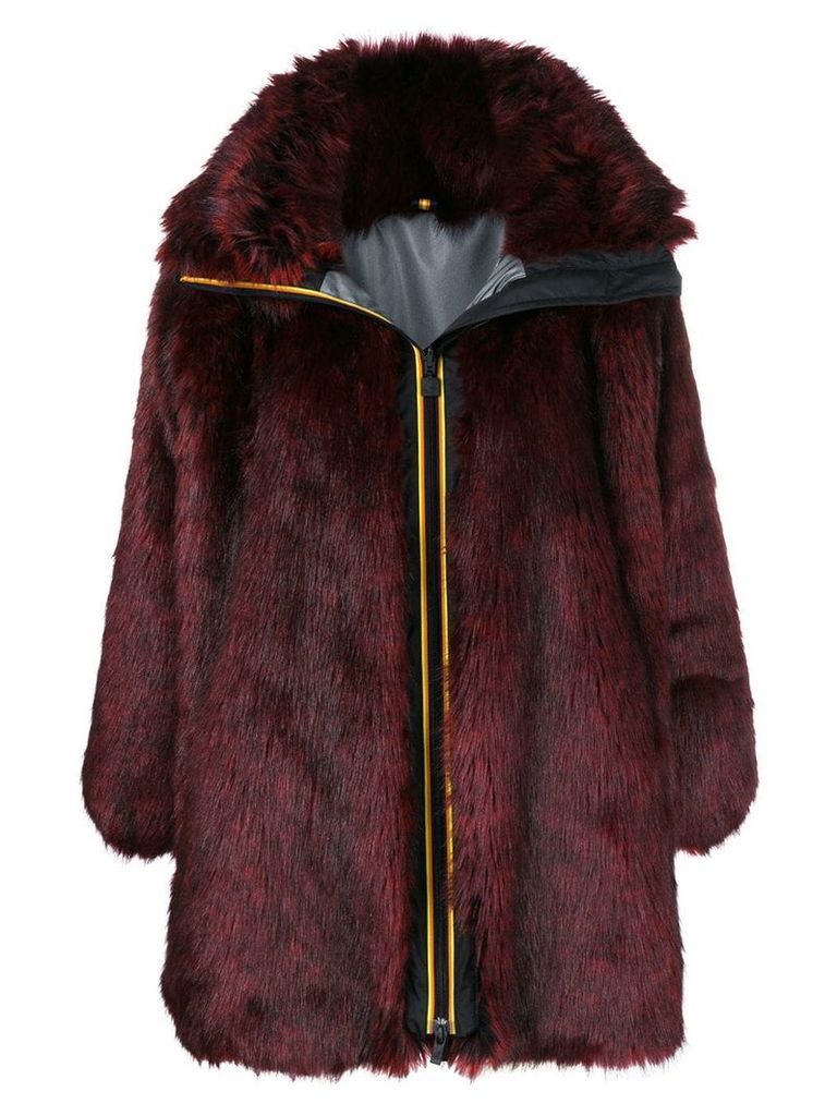 Faith Connexion faux fur coat - Red