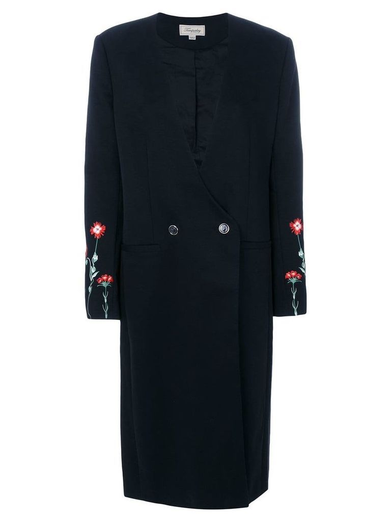 Temperley London Creek tailored long coat - Black