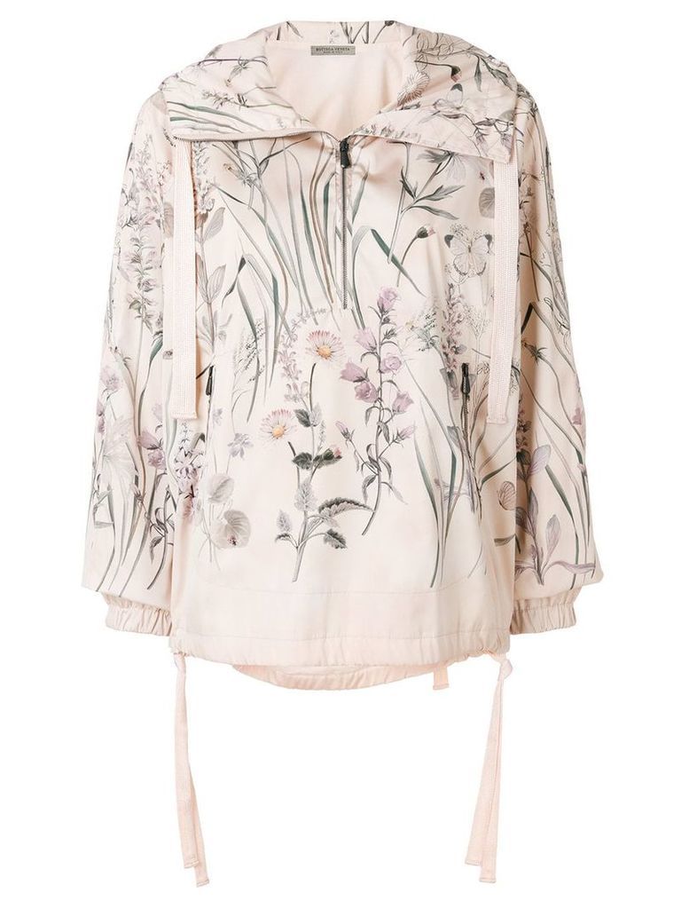 Bottega Veneta botanical print polyester jacket - Nude & Neutrals