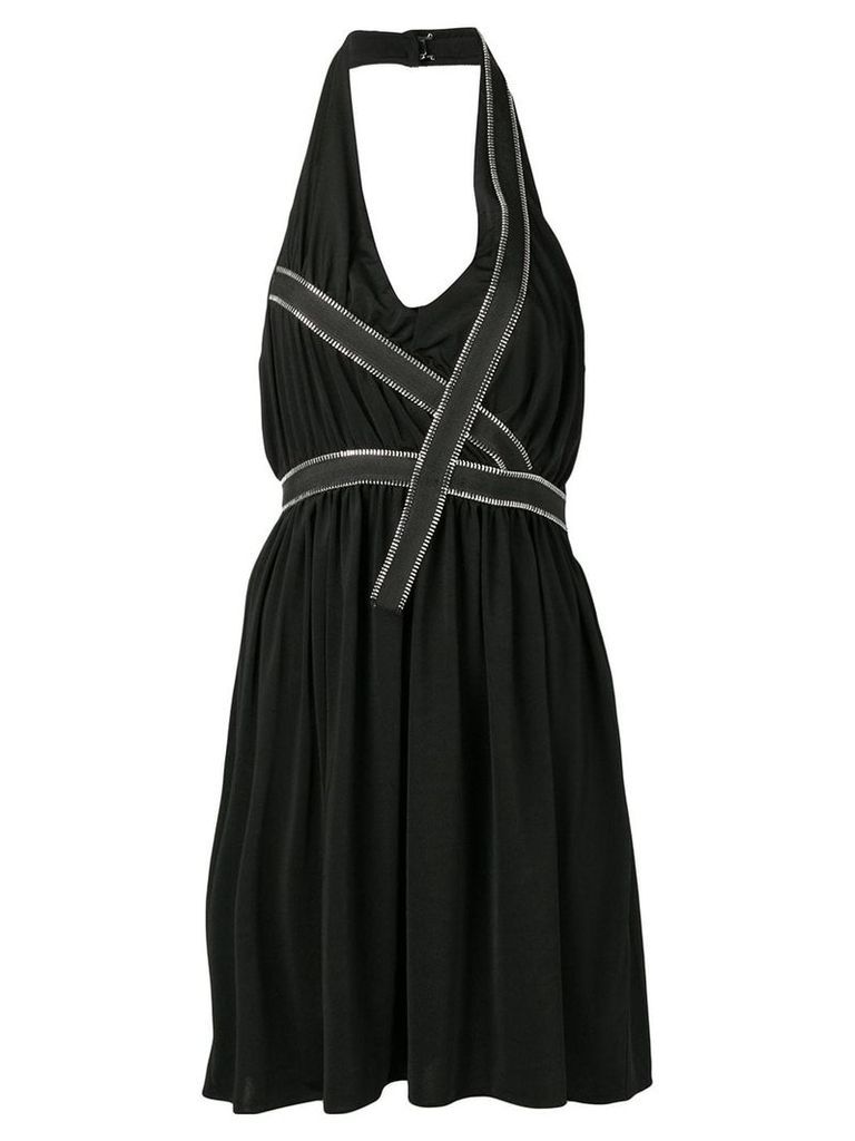 Each X Other zip trim halter dress - Black