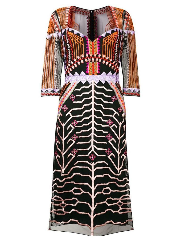 Temperley London Canopy fitted dress - Black